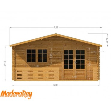 Cabaña Linus 5×4 m