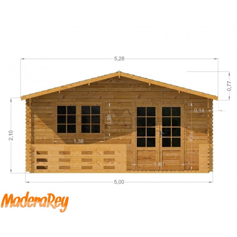 Cabaña Linus 5×4 m