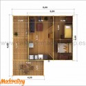 Vivienda Gustav 6x6+2 m