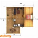 Vivienda Gustav 6x6+2 m